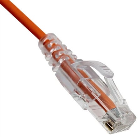 Cable Wholesale CableWholesale  5 ft. Cat6a Slim Ethernet Patch Cable, orange 13X6-63105